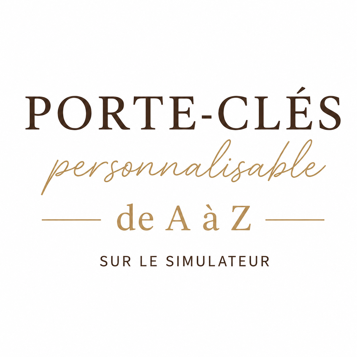 PORTE-CLÉS PERSONNALISÉS
