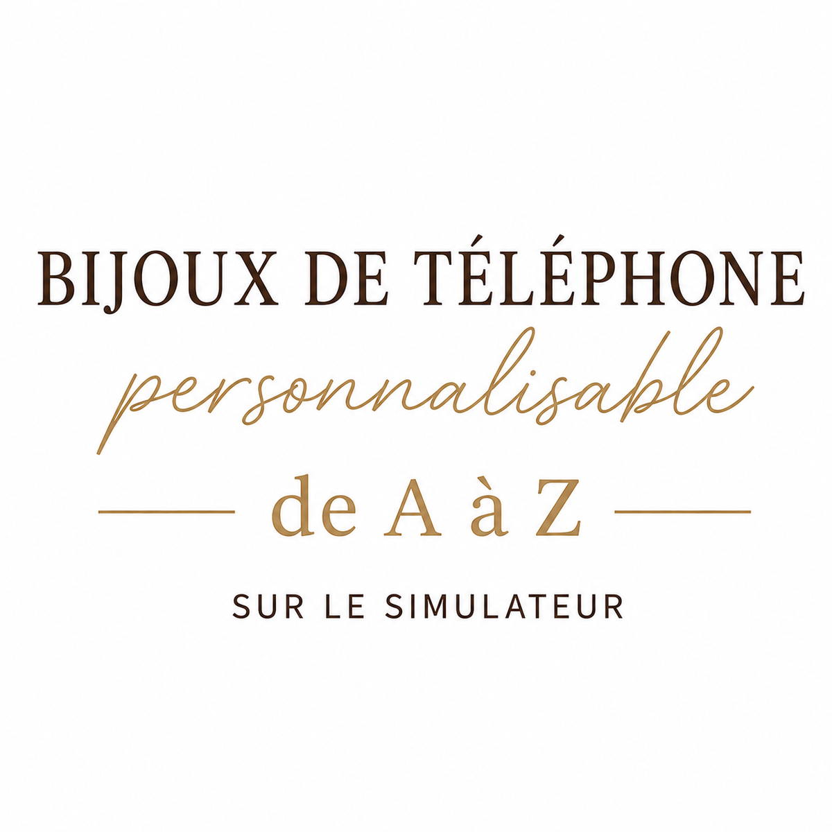BIJOU DE TÉLÉPHONE PERSONNALISÉ
