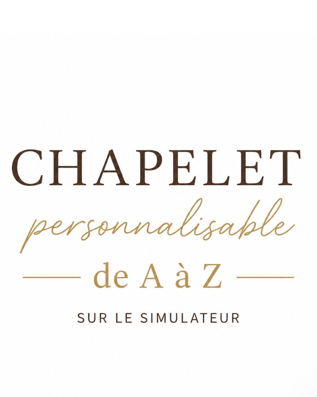 CHAPELET PERSONNALISÉ