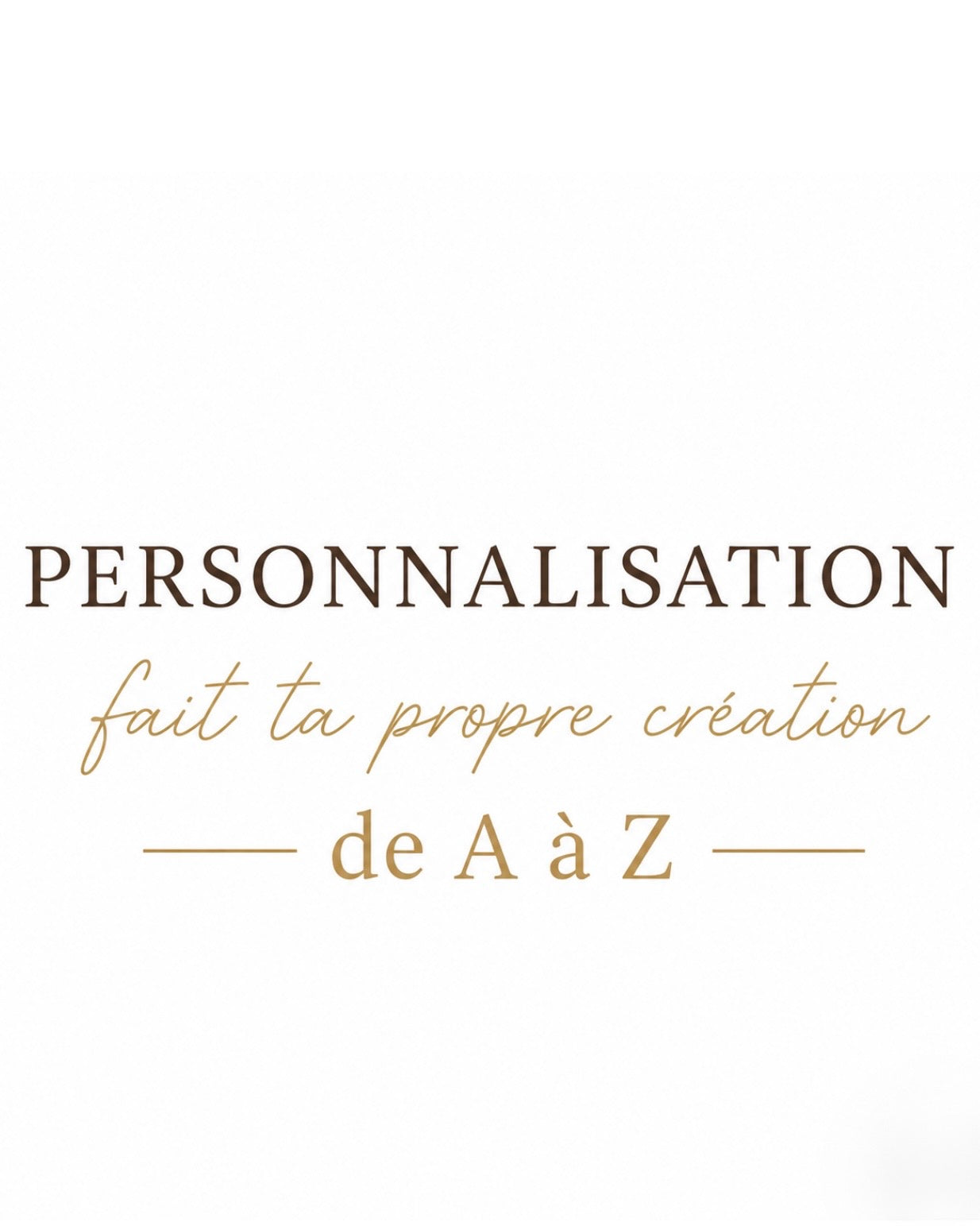 PERSONNALISATIONS