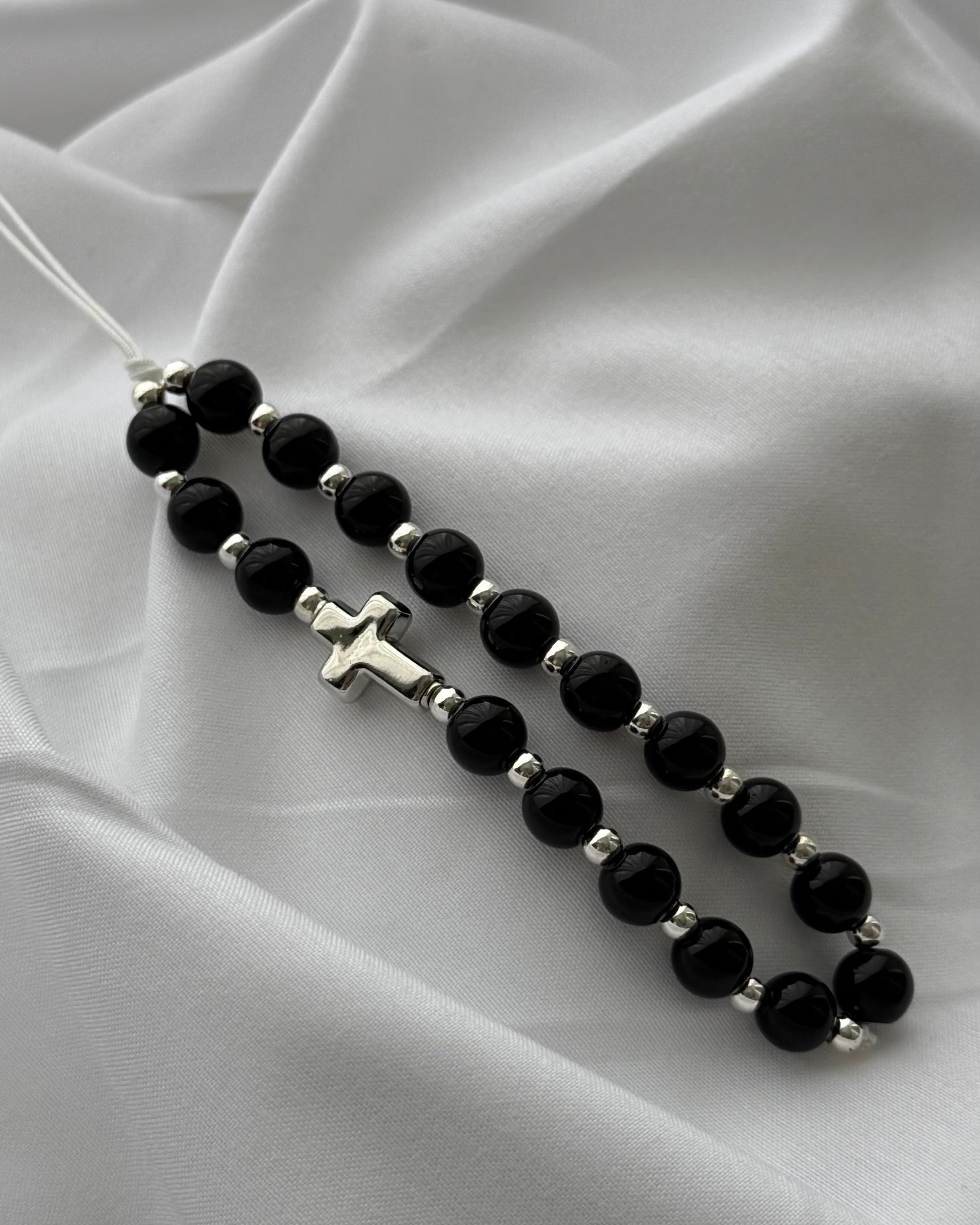 BIJOUX DE TÉLÉPHONE NOIR / ARGENT