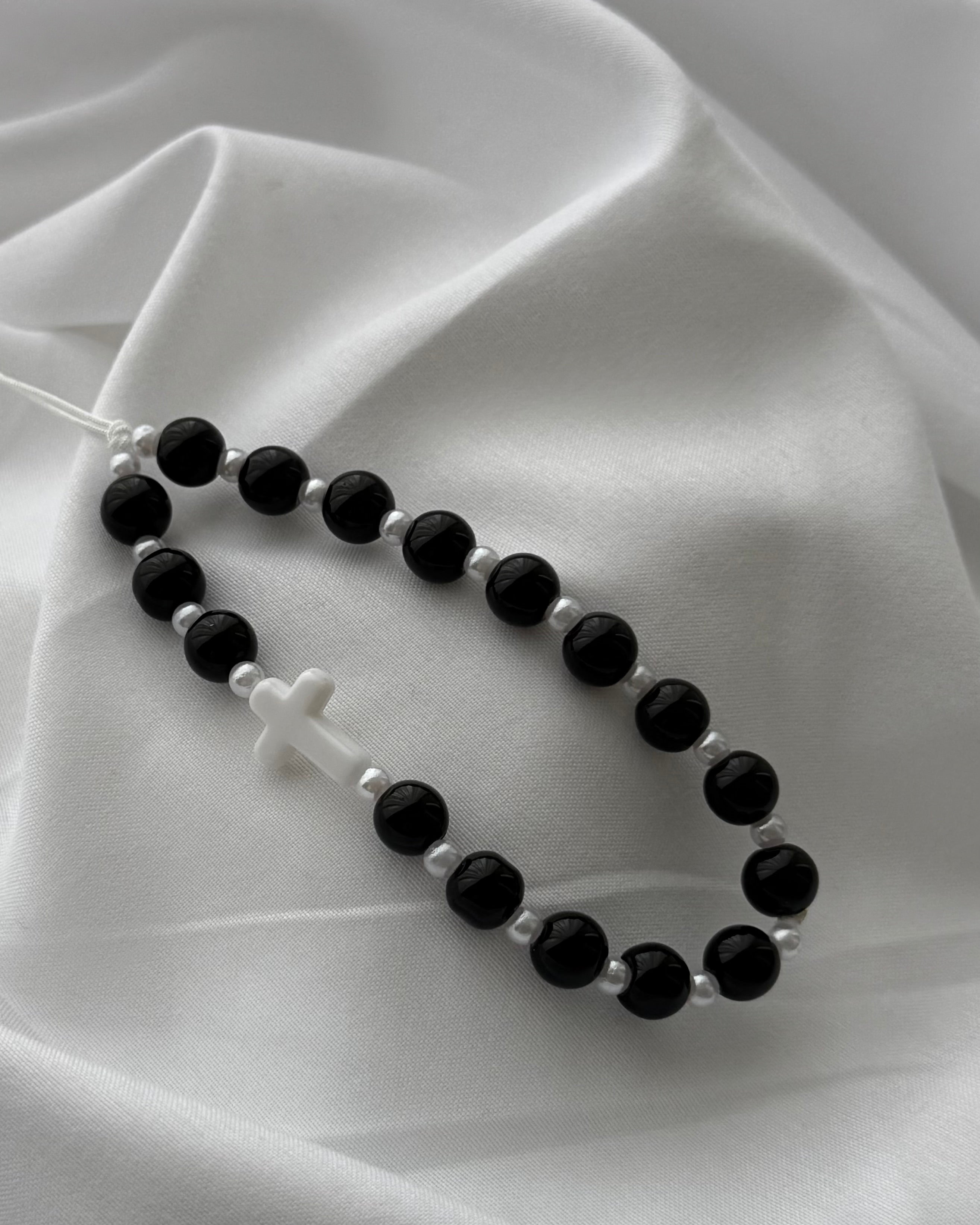 BIJOUX DE TÉLÉPHONE NOIR / BLANC