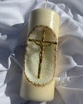 BOUGIE DU CHRIST | FEUILLES D'OR